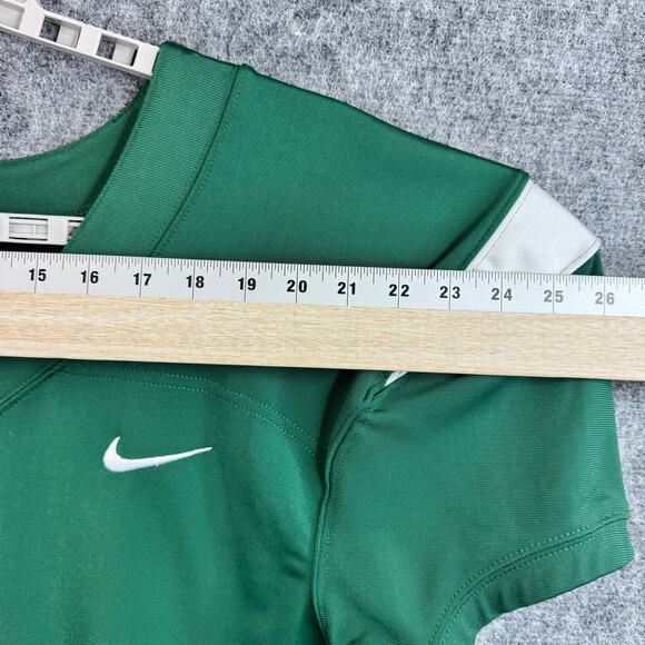 New Nike Football V Neck Short Sleeve Jersey Mens Size Large 845929-342 Green - Picture 3 of 6